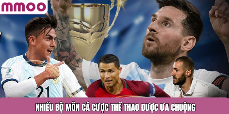 Nhiều bộ môn cá cược thể thao được ưa chuộng